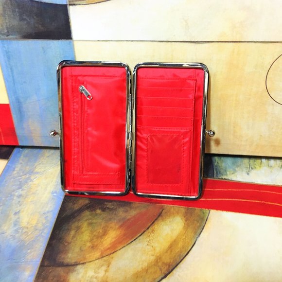 SONS OF ANARCHY CLUTCH WALLET ACCESSORY CLASP CLOSURE BAG ROSES REEPER KISSLOCK - Picture 5 of 8